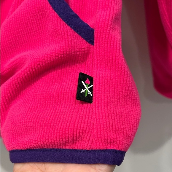 Columbia x Opening Ceremony reversible hot Pink Purple zip up jacket medium nwot - Picture 9 of 12